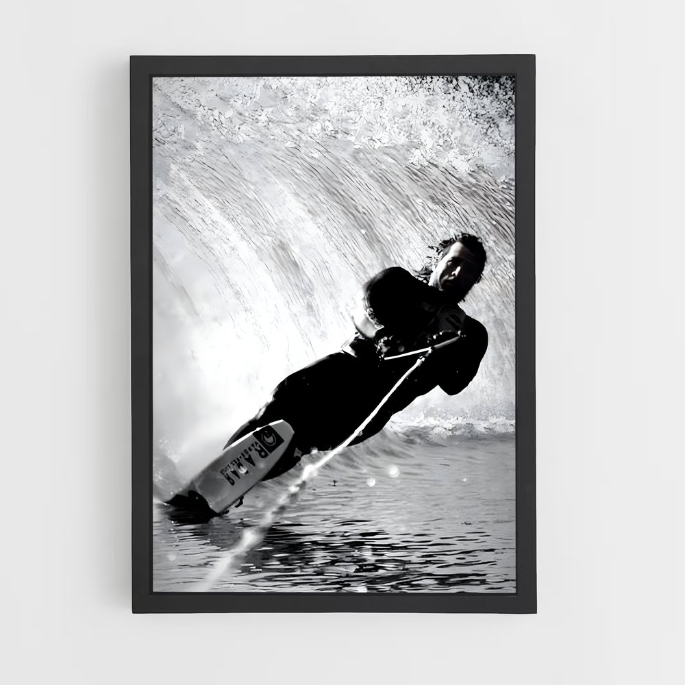 Poster Surf à la Montée – affiche Ski nautique (vue 2)
